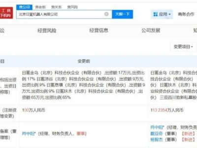 百度旗下基金入股日冕机器人 肖中阳投身具身智能创业引关注