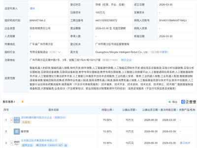 鼎汉技术、深圳先进技术研究院等成立智能机器人公司