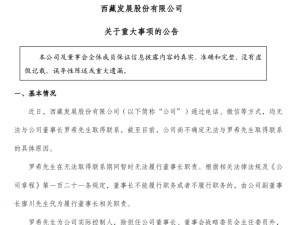 ST西发董事长失联引关注 股价连续跌停 公司预重整存不确定性