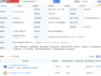 世运电路等成立科技公司，含集成电路业务