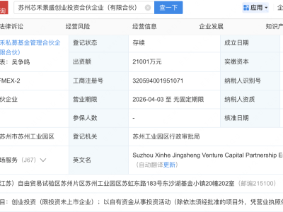 通源环境、铂科新材等新设创投合伙企业