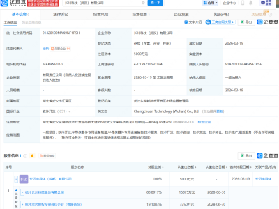 长川科技在武汉成立新公司，含半导体相关业务