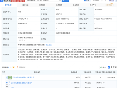 华阳智能等投资成立新公司，含无人飞行器业务