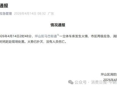 比亚迪深圳坪山园区立体车库深夜起火 火势已控无人员伤亡 股价午间微跌