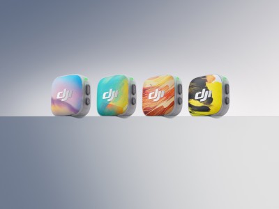 大疆携手艺术家倪传婧推“时光”磁吸前盖，四色插画赋能麦克风艺术新表达