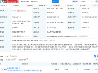 比亚迪接盘一建设工程公司100%股权