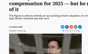 考核未达标零收益，马斯克2025年1583亿美元账面高薪成“纸上财富”