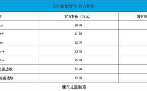 2026款丰田铂智3X上市，智能配置升级，10.98万起售满足多样出行需求