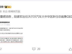 沃尔沃换帅启新程:袁小林功成身退,段建军接棒能否再谱电气化新篇?