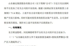 山东赫达紧急回应市场谣言：实控人未减持、董事长正常履职、美国项目稳步推进