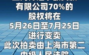 两次流拍后王健林旗下上海万达小贷70%股权面临司法变卖
