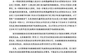 长鑫科技朱一明承诺:上市后10年内将7.68亿股全部分配给员工激励