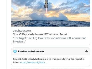 马斯克亲自辟谣：SpaceX未下调IPO目标估值 上市大戏期待值拉满