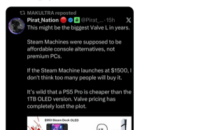 Steam Deck OLED大幅涨价，Epic CEO嘲讽：成本转嫁用户助G胖享奢华