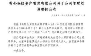 荷全保险资管高层变动：梁建刚辞任总经理，张梦姣接棒临时负责人