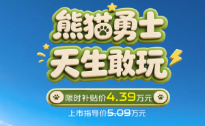 4万多起售!吉利熊猫勇士版:个性轻越野风,城市代步新选择