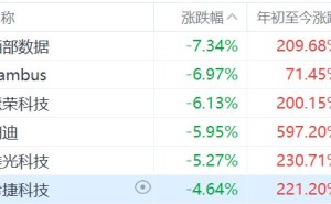美股存储概念集体下挫，闪迪、美光科技跌超5%