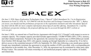 谷歌与SpaceX达成云计算合作：2026年起月付92亿美元租用AI算力