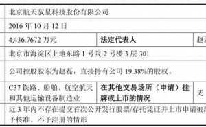 航天驭星完成IPO辅导备案 董事长赵磊持股近两成 财务负责人换新