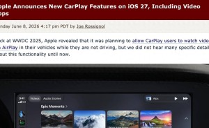 苹果CarPlay新升级：停车时畅享视频娱乐，Siri AI助力智能出行
