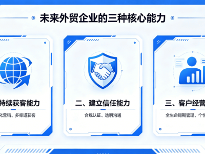 未来外贸企业新格局：获客、信任、经营能力成制胜关键要素