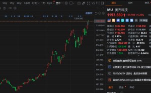 美股异动丨美光科技大涨6%再创新高，市值突破1.36万亿美元