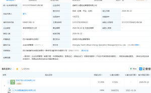 天力锂能等在成都成立运营管理公司