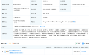 宇树科技、晋拓股份等成立智联科技新公司