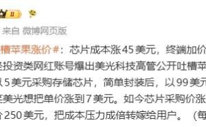 美光CEO暗指客户压价致内存短缺，苹果定价模式遭吐槽或为“导火索”