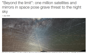 马斯克“百万卫星计划”或致天文观测受阻，天空面貌将显著改变？