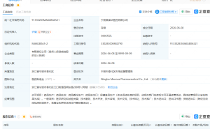美诺华投资成立医药公司，注册资本5000万