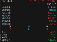 港股科技互联网板块午后走强 阿里巴巴-W等多股股价强势反弹领涨