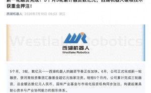 西湖机器人5个月三轮融资数亿元 创始人王东林领衔打造机器人大脑新势力