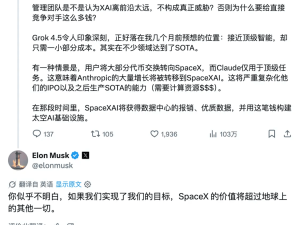 马斯克放豪言：若实现目标 SpaceX价值将超地球其余一切总和