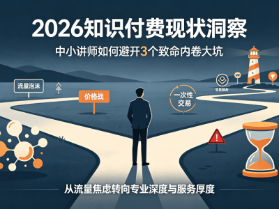 2026知识付费新局：中小讲师破局内卷，深耕垂直赛道与服务突围