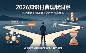 2026知识付费新局：中小讲师破局内卷，深耕垂直赛道与服务突围