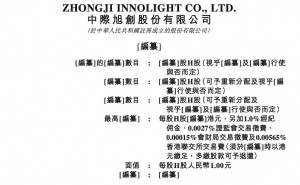 中际旭创港股IPO通过聆讯 目标集资额大增 董事长刘圣年薪超四百万