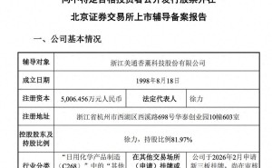 美通香薰拟北交所上市，62岁女董事长徐力掌控超八成表决权引关注
