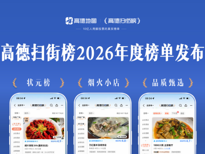 高德扫街榜2026年榜单揭晓：小店凭实力出圈 用户“用脚投票”见证真实力量