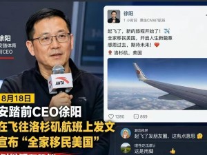 安踏前CEO徐阳航班起飞后官宣离职赴美，“高空告别”引“跑路”猜测