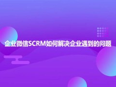 企微SCRM：破解私域运营困局，从引流到转化全链路赋能企业增长