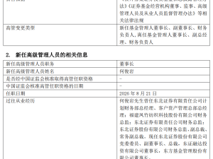东方基金人事变动：何俊岩掌舵，规模攀升下业绩分化难题待解