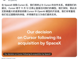 OpenAI与马斯克“翻脸”：Cursor断供背后，AI生态竞争格局生变