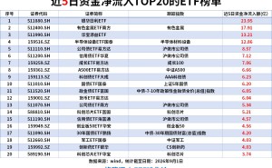 ETF资金流|银华日利ETF、有色金属ETF和半导体设备ETF净流入额居前