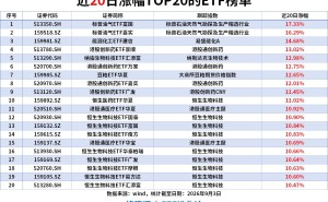 ETF洞察|标普油气ETF近20日涨17%