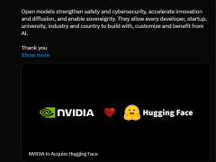 英伟达豪掷876亿收购Hugging Face，共筑全球AI开发者开放新生态