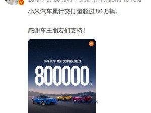 雷军官宣：小米汽车累计交付突破80万辆 持续发力市场表现亮眼