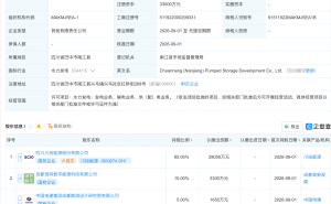 川投能源、中国电建等成立抽水蓄能开发新公司
