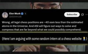 马斯克在国际象棋网站“栽跟头”？被指水平欠佳，AI与棋艺碰撞引关注