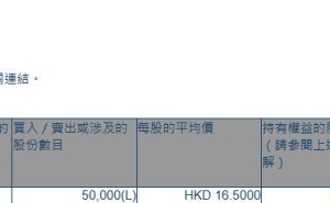 富智康集团(02038.HK)获董事会主席黄英士增持5万股